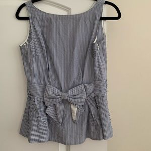 Kate Spade striped peplum top